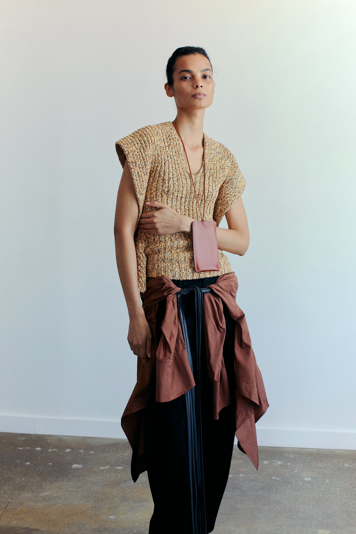 Greer Tank in Marled Sole