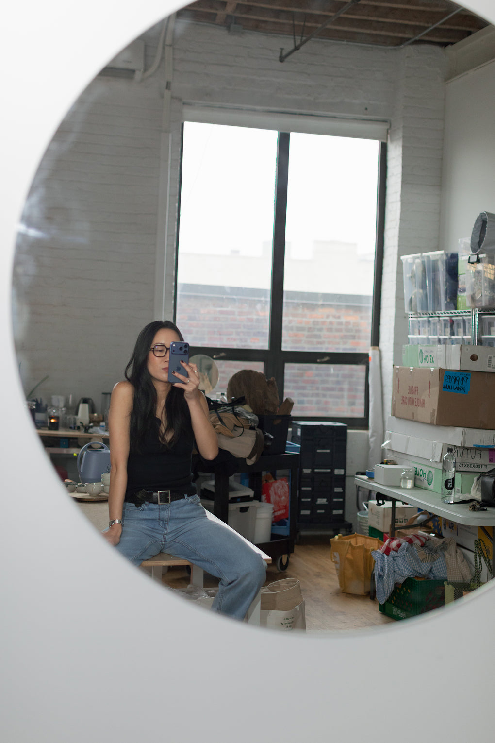 Jenn wears the Sierra Tank in Black